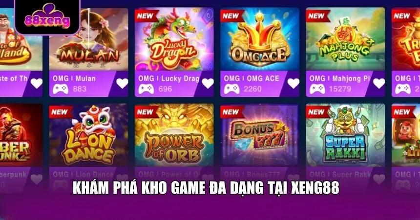 Khám phá kho game đa dạng tại Xeng88